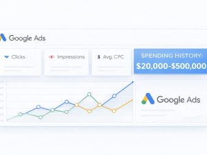 Konto Google Ads - Wydano $20100
