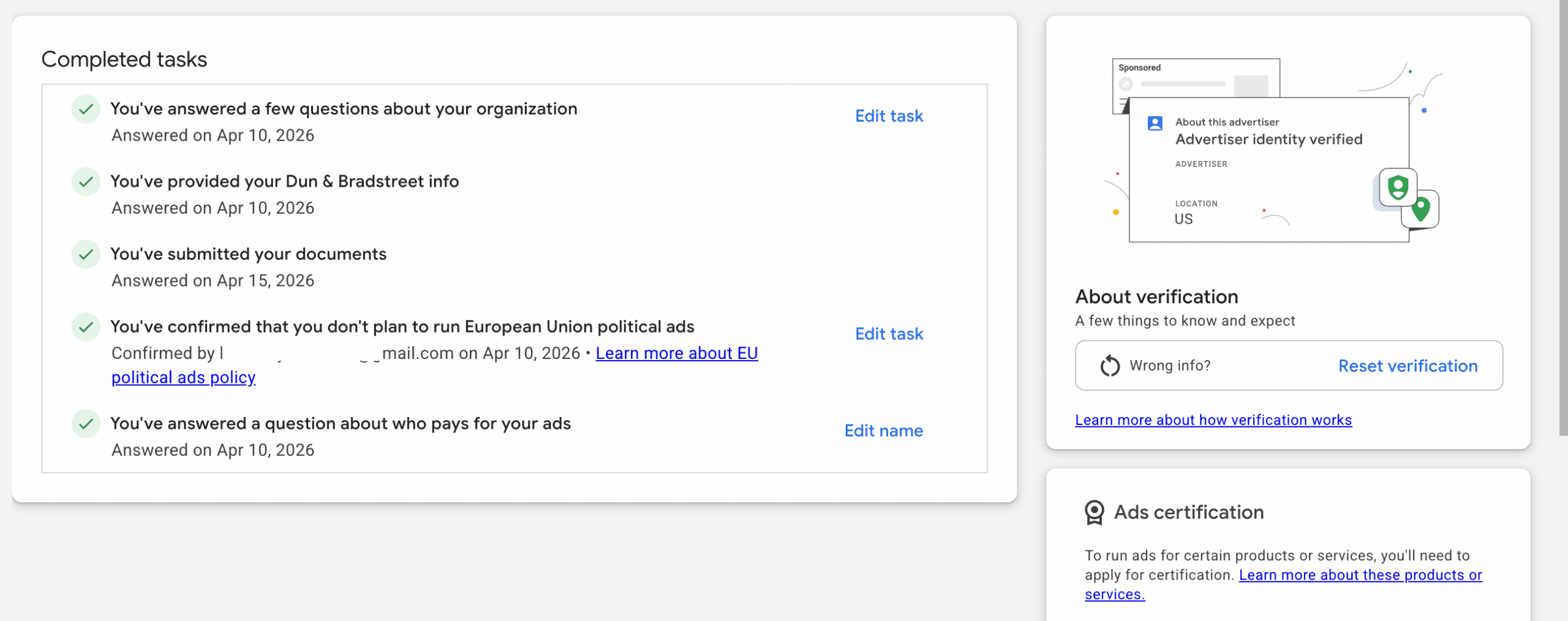 Google Ads account 04.2026 USA - Spent $11 - obrazek 2