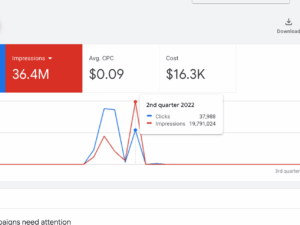 Google Ads account 2022 Kazakhstan — Spent $16300