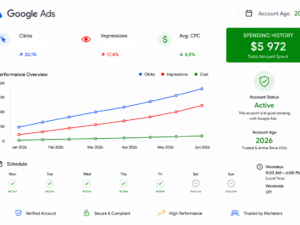 Аккаунт Google Ads 2026, Казахстан — Расходы: 5972 доллара США