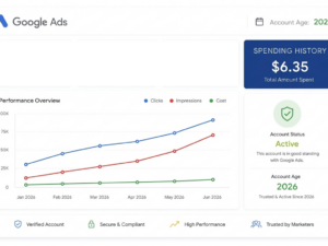 Google Ads account 2026 USA — Spent $6,35