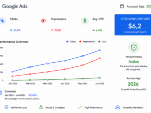 Google Ads account 2026 USA — Spent $6