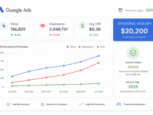 Google Ads account 2023-2025 Kazakhstan — Spent $20200